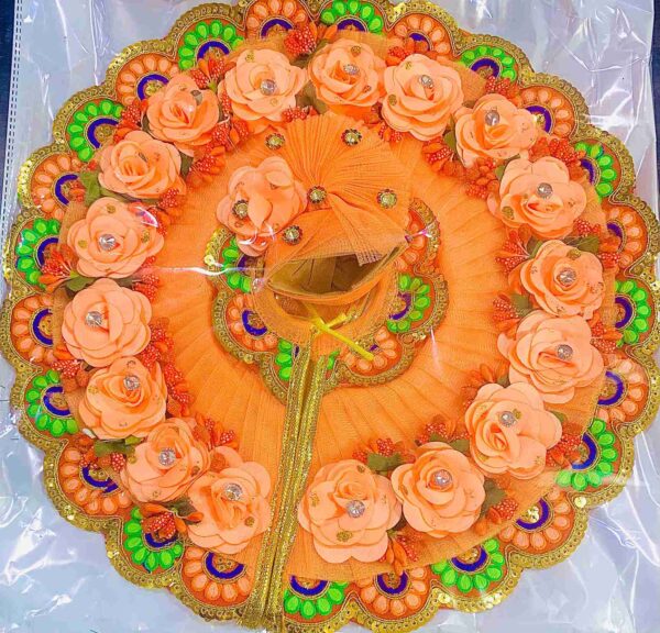 Laddu_Gopal_orange_gradient_dress